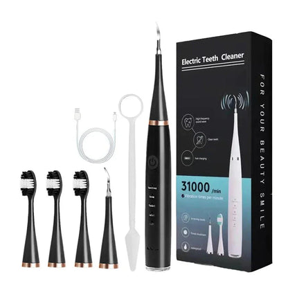 Brosse À Dents Électrique Ultrasonique Avec Irrigateur Blanchissant – Nettoyage Et Soin Complet Des Dents Beauty & Personal Care Electro Paris Noir
