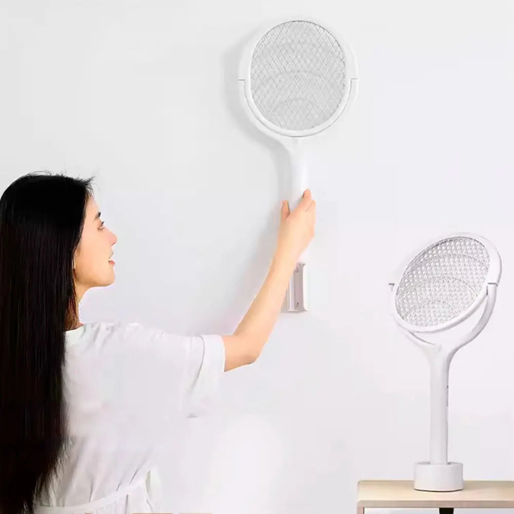 Raquette Électrique Anti-Moustiques Rechargeable Avec Tête Rotative À 90° Cyber Monday Offer Pest control Electro Paris