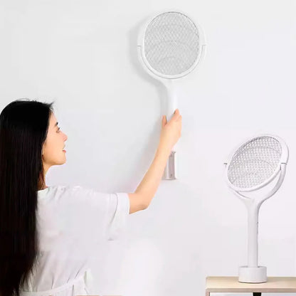 Raquette Électrique Anti-Moustiques Rechargeable Avec Tête Rotative À 90° Cyber Monday Offer Pest control Electro Paris