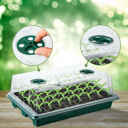 Plateaux Germinateurs À Dôme Haut Avec Lumières LED Pour Jardinage Intérieur Et Début Des Semis Seed tray Electro Paris