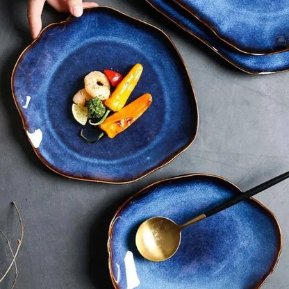 Set de 4 plaque pour des repas élégants et créatifs Plate set Electro Paris