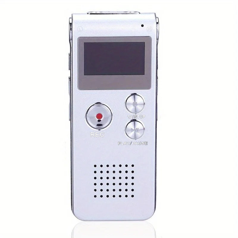 Mini Enregistreur Vocal Compact Avec Détection Automatique Du Son Pour Cours Et Prises De Notes Voice recorder Electro Paris Argent 8 GB
