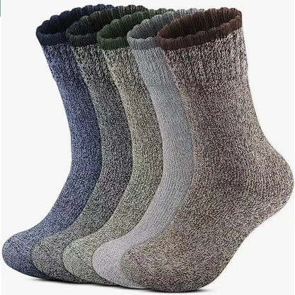Chaussettes en Laine – Épaisseur Supplémentaire et Chaleur pour Randonnée et Hiver Socks Electro Paris 5 Paires - B