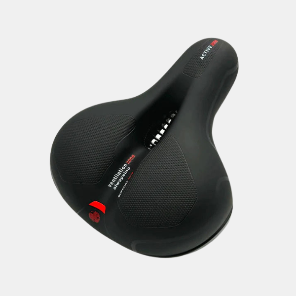 Selle de Vélo Ergonomique avec Rembourrage Gel & Mousse – Selle Universelle Absorbant les Chocs Selles de vélo Electro Paris Rouge