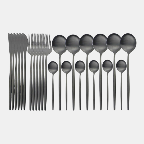 Service de Couverts de Luxe pour 6 ou 12 Personnes – Ménagère 24/48 Pièces en Acier Inoxydable Ensembles de couverts Electro Paris ENSEMBLE DE COUVERTS 24 PIÈCES