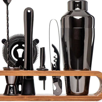 Set d’Accessoires de Cocktail en Métal de Qualité Cutlery & Tableware Electro Paris Noir