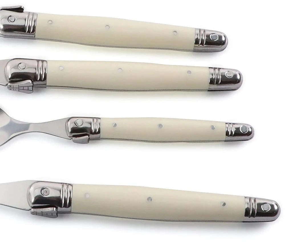 Set de Couverts de Table en Acier Inoxydable – Design Ivoire Érgonomique pour Dîners Couverts Electro Paris