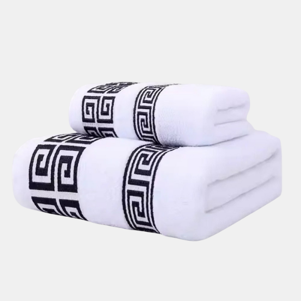 Set de Serviettes en Coton Éponge – Luxe et Absorption Electro Paris Blanc Impérial