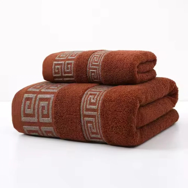 Set de Serviettes en Coton Éponge – Luxe et Absorption Electro Paris Terra Bronze