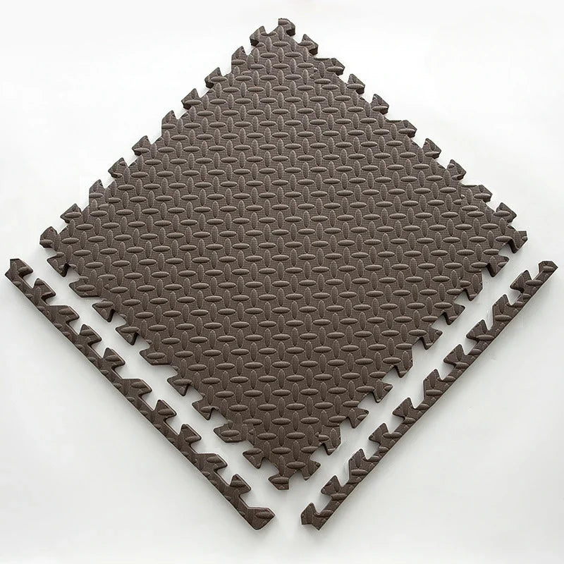 Tapis de Puzzle pour Enfants – Tapis de Jeu Sécurisé et Amusant pour Premières Activités Play Mats Electro Paris 12 Pièce marron
