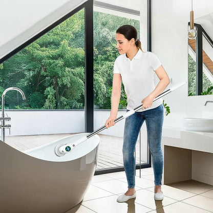 Brosse Électrique Rotative Sans Fil 8-en-1 Pour Nettoyage Maison Cuisine Et Salle De Bain Nettoyeur de sol Electro Paris