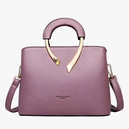 Sac à Main Tote En Cuir Luxe Pour Femme Avec Design Polyvalent Et Organisation Optimale Bags for Women Electro Paris Violet Rosa