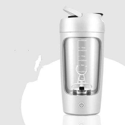 Shaker Protéine Électrique 500ml – Mélange Rapide Sans Grumeaux Produits de nutrition sportive Electro Paris Blanc