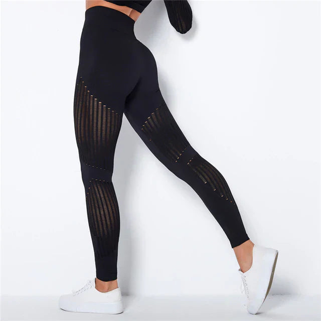Leggings De Compression Anti-Cellulite Pour Femme Pour Tonifier Et Raffermir La Peau Leggings Electro Paris Noir XS