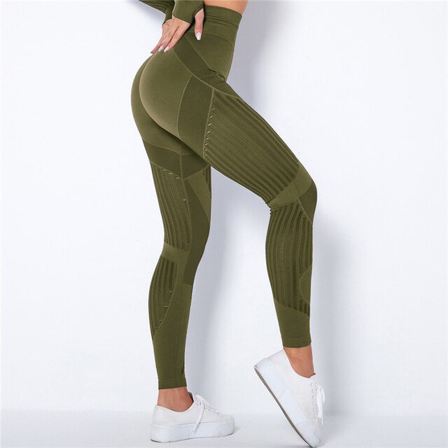 Leggings De Compression Anti-Cellulite Pour Femme Pour Tonifier Et Raffermir La Peau Leggings Electro Paris Vert militaire XS