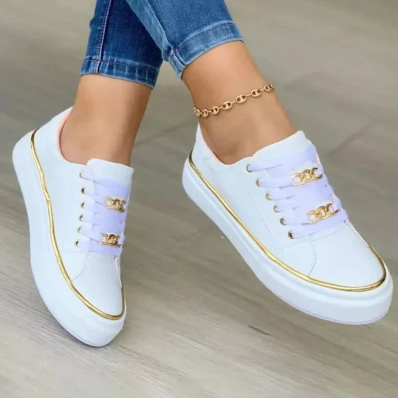 Chaussures Confortables Pour Femmes Avec Semelle Soutien Confort Plus Sneakers women Electro Paris Blanc 34