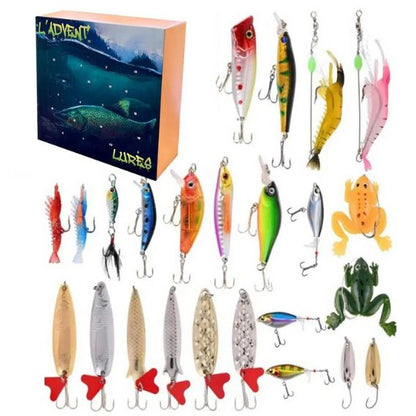 Calendrier De L’Avent – Coffret De Pêche De Noël 2025 Pour Amateurs De Pêche Christmas Fishing Blind Box Electro Paris