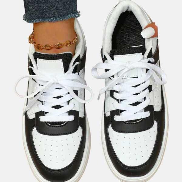 Sneakers Femme Élégance – Confort et Style Shoes Electro Paris Noir 36