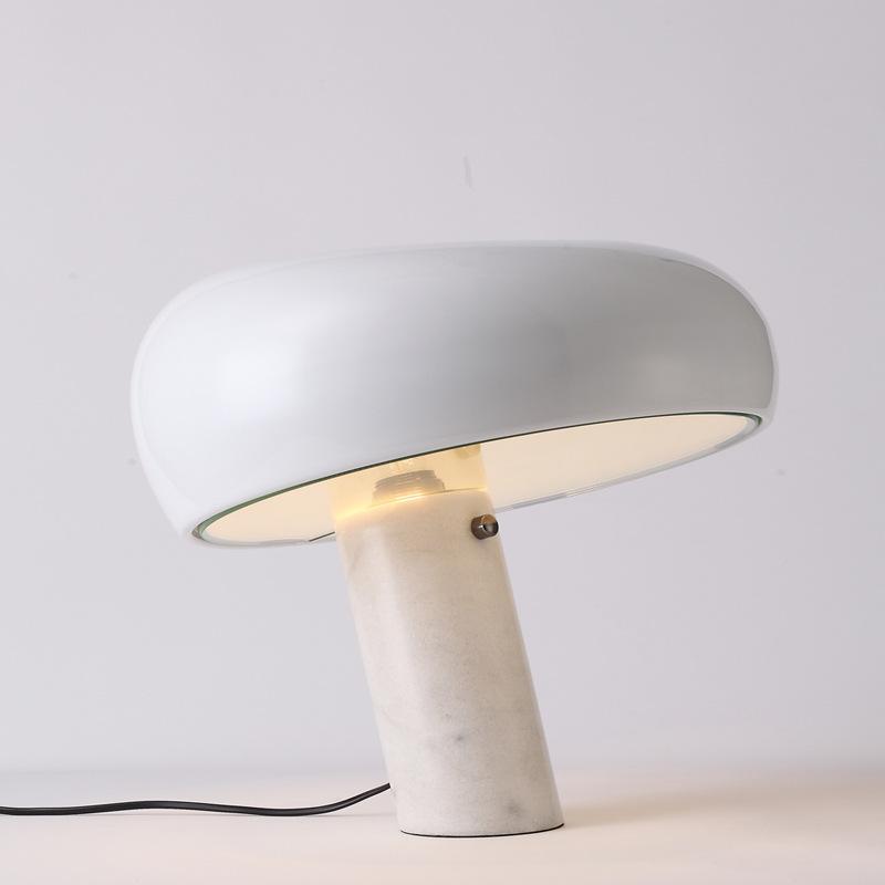 Lampe De Table En Marbre Véritable Avec Lumière Chaude Design Élégant Et Éclairage D’Ambiance Pour Salon Chambre Ou Bureau Cyber Monday Offer Table Lamp Electro Paris Blanc 11″ x H 10.2″ / Dia 28cm x H26cm