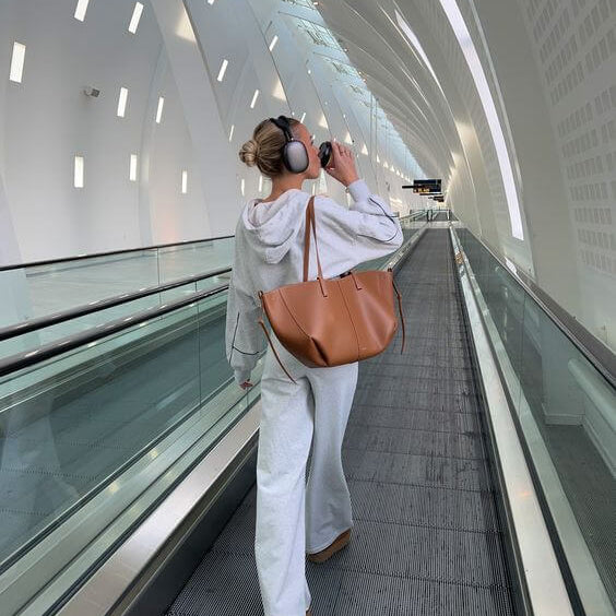 Sac à Bandoulière Vintage en Cuir – Grand Tote Élégant pour le Quotidien et les Voyages Shopper Bags Electro Paris