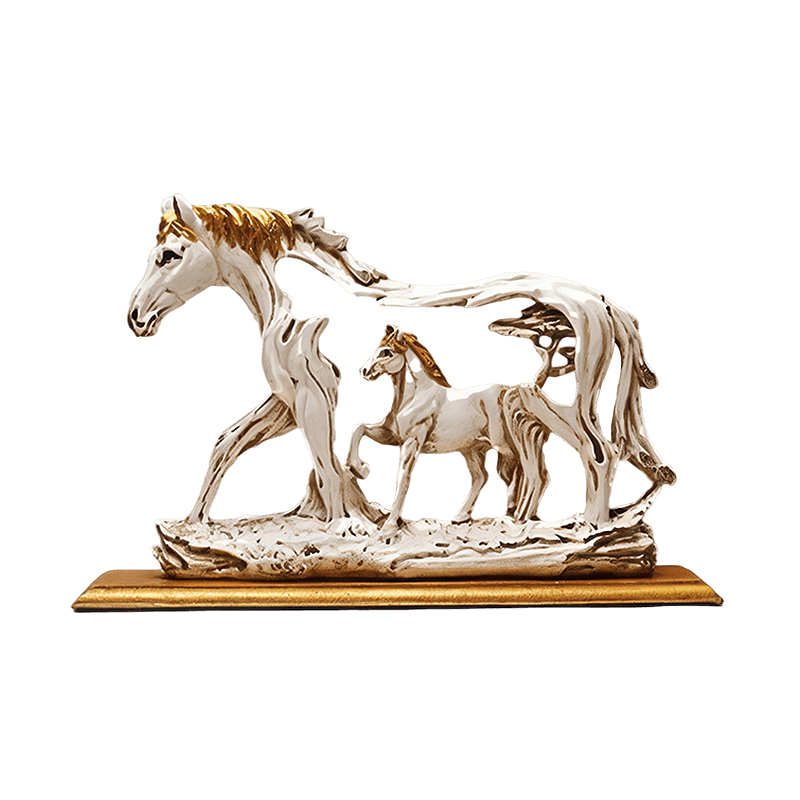 Statuette de Cheval Galopant Élégante pour Décoration Artistique Soins de la peau Electro Paris