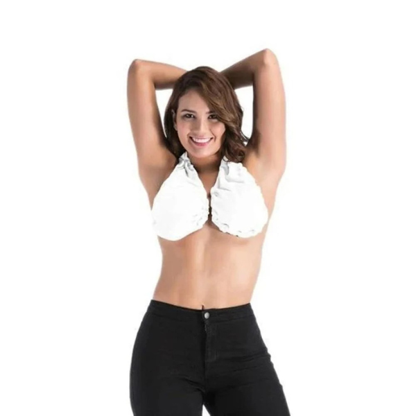 Soutien-Gorge Confortable en Serviette Coton Electro Paris Blanc S