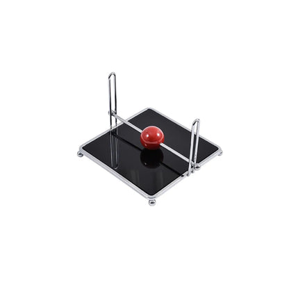 Porte-Serviettes Avec Boule En Bois Et Acier Inoxydable Pour Cuisine Et Table Élégante Napkin Holder Electro Paris Barre noire
