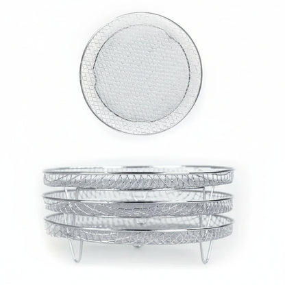 Paniers À Friture Empilables Pour Plus D’Espace Et Une Cuisson Parfaite Simultanée Home & Garden > Kitchen & Dining > Kitchen Tools & Gadgets > Air Fryer Accessories Electro Paris Runde 3 Tours