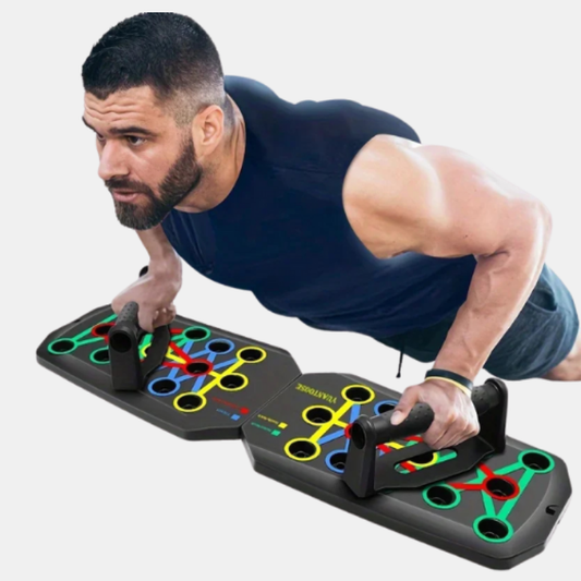 Station d'entraînement pliable – Compacte et résistante jusqu'à 300 kg Équipement d'exercice et de fitness Electro Paris Noir