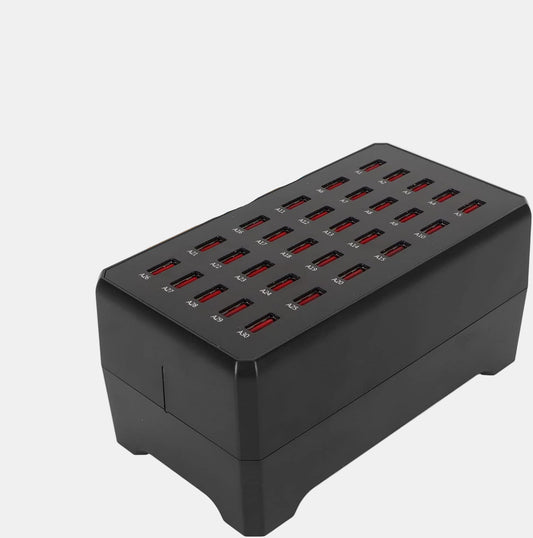 Station de Charge USB 30 Ports – Charge Rapide pour Bureau et Maison Chargeurs et adaptateurs secteur Electro Paris