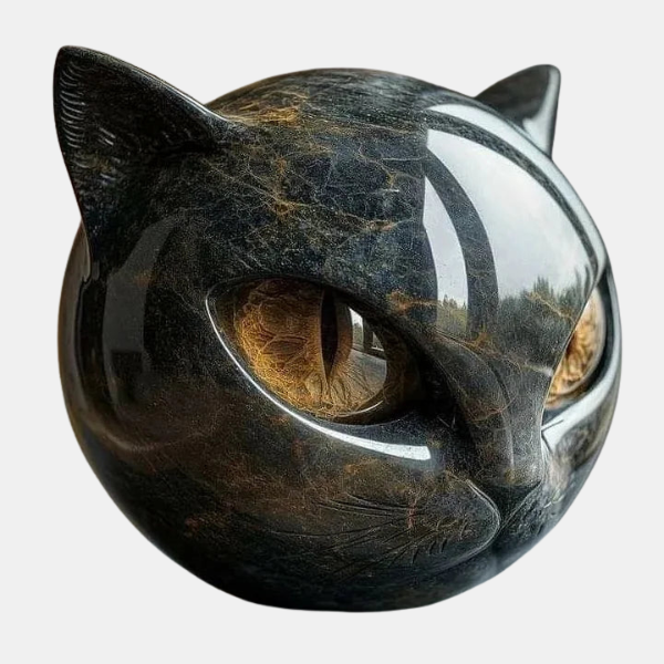 Statue Chat Noir – Décor Mystique et Gothique Home and decoration Electro Paris Or