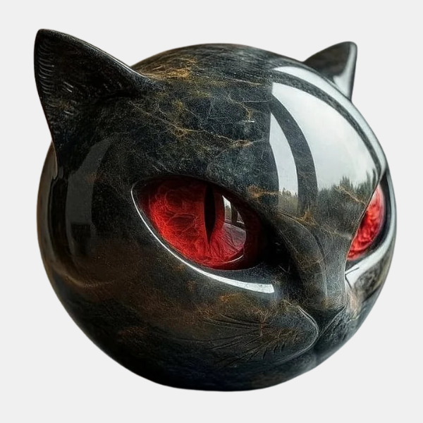 Statue Chat Noir – Décor Mystique et Gothique Home and decoration Electro Paris Rouge