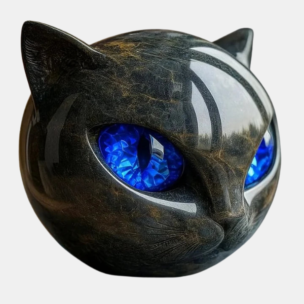 Statue Chat Noir – Décor Mystique et Gothique Home and decoration Electro Paris Bleu