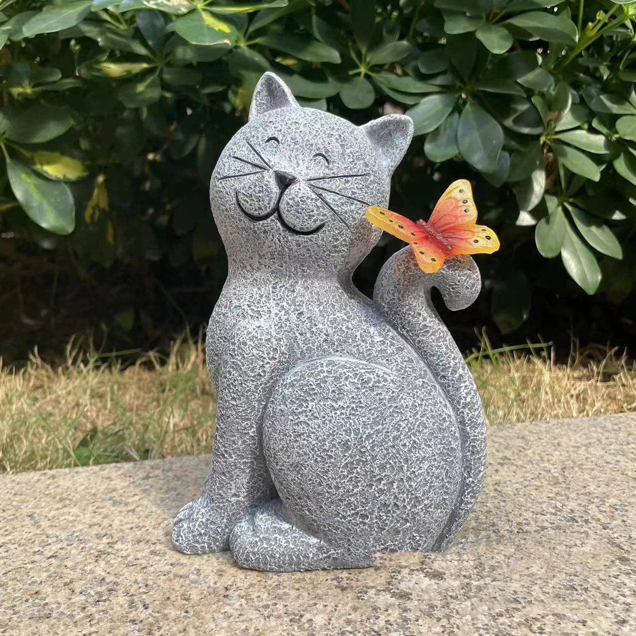 Lumière de Jardin Solaire Chat en Résine pour un Décor Fantaisiste Statues de jardin Electro Paris