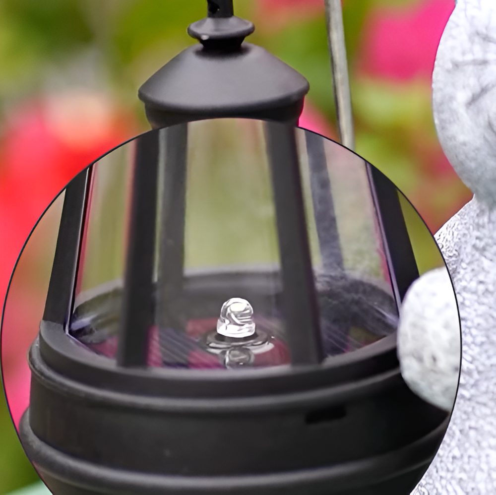 Statue de Chat Solaire pour Décor de Jardin – Lumière LED Étanche Chaton avec Papillon Décor de jardin Electro Paris