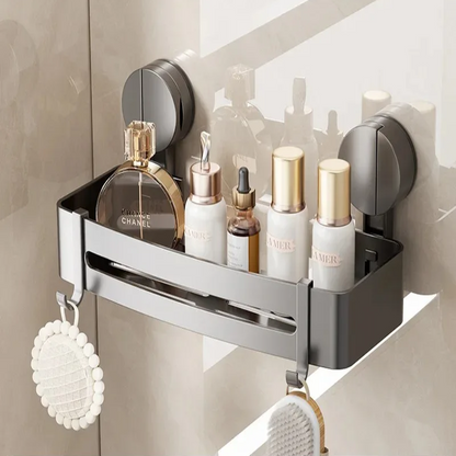 Étagère d'Angle à Ventouse pour Douche – Organisateur de Rangement de Salle de Bain Sans Perçage Organisateurs de salle de bain Electro Paris Carré