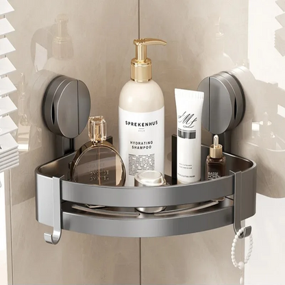 Étagère d'Angle à Ventouse pour Douche – Organisateur de Rangement de Salle de Bain Sans Perçage Organisateurs de salle de bain Electro Paris