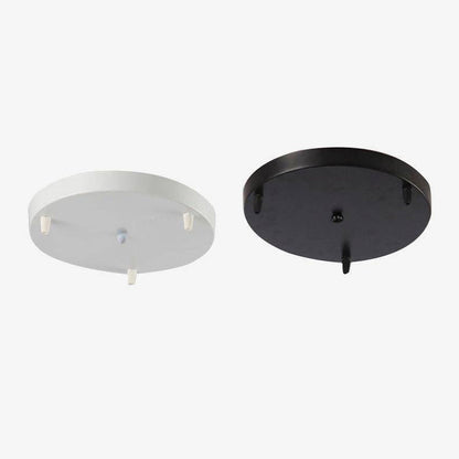 Plaque de Suspension Ronde en Métal – Support pour Luminaire, Couleur Noir ou Blanc Appareils d'éclairage Electro Paris