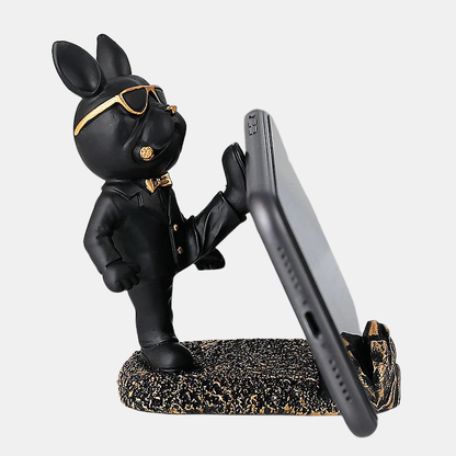 Support pour Téléphone Bulldog Kung Fu – Allure, Stabilité et Originalité Caméras de tableau de bord Electro Paris Noir