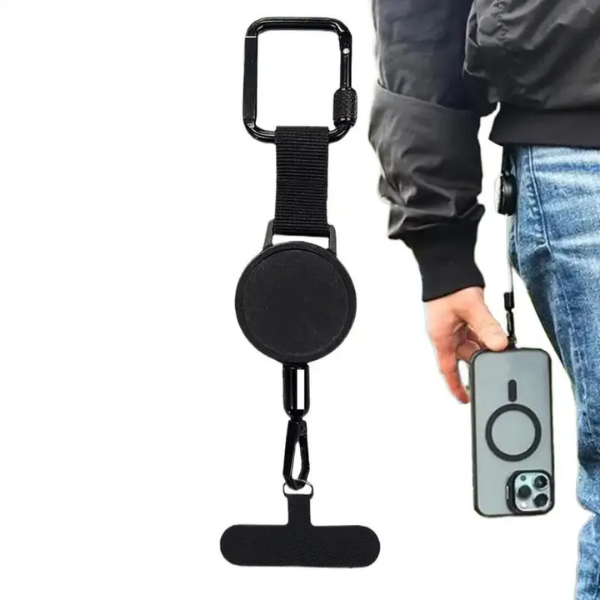 Support de Téléphone Rétractable – Clip Ceinture Sécurisé et Anti-Vol Phone Security Holder Electro Paris