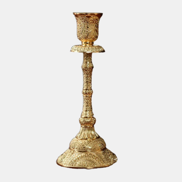 Supports Luminaire Laiton – Lot de 2 Élégants Candle Holders Electro Paris