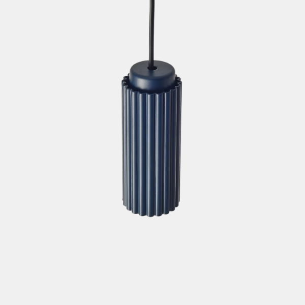 Suspension Cône Minimaliste avec Détail en Bois pour Éclairage de Cuisine Moderne Lampe suspendue Electro Paris Bleu Blanc froid