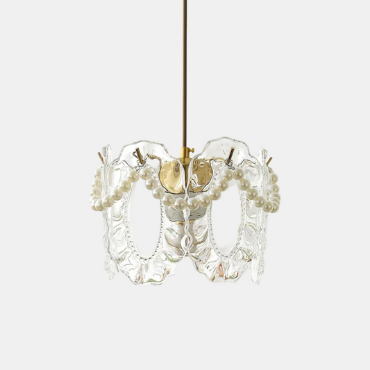 Suspension En Verre Fleurie Pour Éclairage Élégant - Design Artistique 20cm lampe suspendue Electro Paris