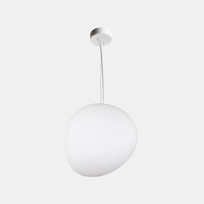 Suspension Galet Flottant pour Espaces Repas Élégants Plafonnier Electro Paris Blanc 23 cm