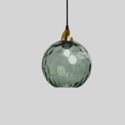 Suspension Globe en Verre avec Fer Forgé pour Éclairage d'Accentuation Moderne Luminaires Electro Paris Vert foncé Blanc froid