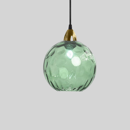 Suspension Globe en Verre avec Fer Forgé pour Éclairage d'Accentuation Moderne Luminaires Electro Paris Vert clair Blanc froid