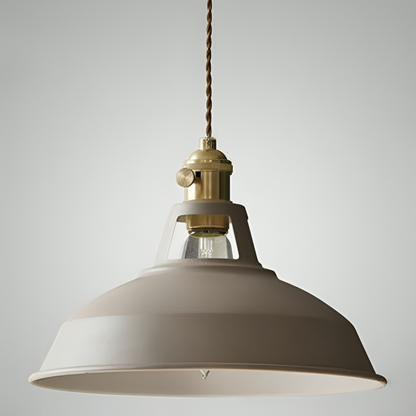 Suspension Industrielle Vintage avec Chaîne Réglable Ceiling Lamp Electro Paris Khaki