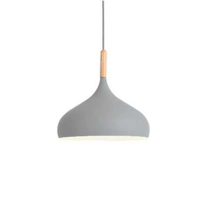 Suspension LED Métal Coloré avec Abat-Jour Bois – Design Scandinave Ajustable, Compatible E27, Longueur 150 cm 25
