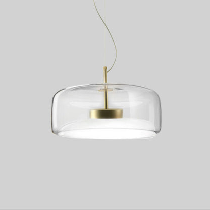 Suspension LED Rétro avec Éclat de Verre Vintage Lampe suspendue Electro Paris 35CM Clair Blanc Chaud