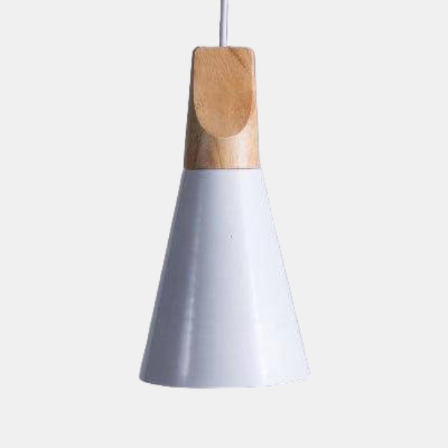 Suspension LED en Bois et Aluminium – Éclairage Moderne pour Salle à Manger Éclairage Electro Paris Blanc - 14cm Blanc